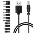 12 in 1 DC Power Cord USB Multi-Function Interchange Plug USB Charging Cable(Black) - free shipping - PMC TechLife - Order now!