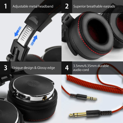 OneOdio Pro-50 Tri-band Balanced Head-mounted HIFI Wired Headset(Black) - Multimedia Headset by OneOdio | Online Shopping South Africa | PMC Jewellery | Buy Now Pay Later Mobicred