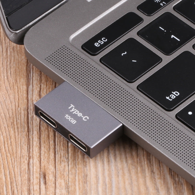 Double USB-C / Type-C Male to Double USB-C / Type-C Female Adapter - free shipping - PMC TechLife - Order now!