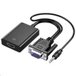 HDCO-VGAM2 1080P VGA Male to HDMI Female Converter with 3.5mm Audio Cable - Converter by PMC TechLife | Online Shopping South Africa | PMC TechLife