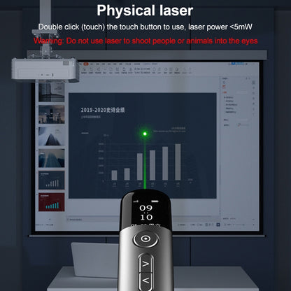 ASiNG A9 128MB Red Light Multifunctional PPT Touch Laser Page Turning Pen Wireless Presenter(Blue) - free shipping - PMC Jewellery - Order now!