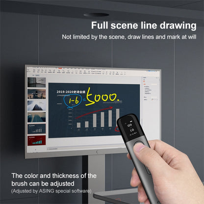 ASiNG A9 32GB Green Light Multifunctional PPT Touch Laser Page Turning Pen Wireless Presenter (Grey) -  by ASiNG | Online Shopping South Africa | PMC Jewellery | Buy Now Pay Later Mobicred