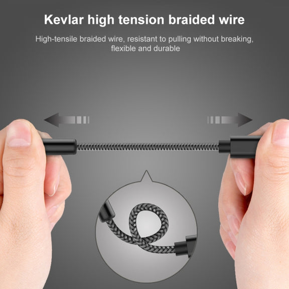 TA12-R2 USB-C / Type-C Male to 3.5mm Audio Female Single Crystal Copper Braid Earphone Adapter(Black Grey)
