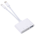 NK-103Pro 3 in 1 8 Pin + USB-C / Type-C Male to USB + TF / SD Card Reader - U Disk & Card Reader by PMC TechLife | Online Shopping South Africa | PMC TechLife