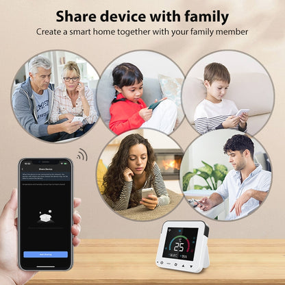 NEO NAS-RT01W WiFi Smart Color Screen Infrared Air Conditioner Controller Thermostat(White) - free shipping - PMC Jewellery - Order now!