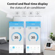 NEO NAS-RT01W WiFi Smart Color Screen Infrared Air Conditioner Controller Thermostat(White)