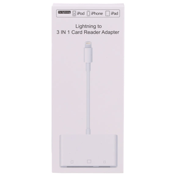 NK-1011 3 in 1 CF Card / TF Card / SD Card Reader For 8 Pin Devices