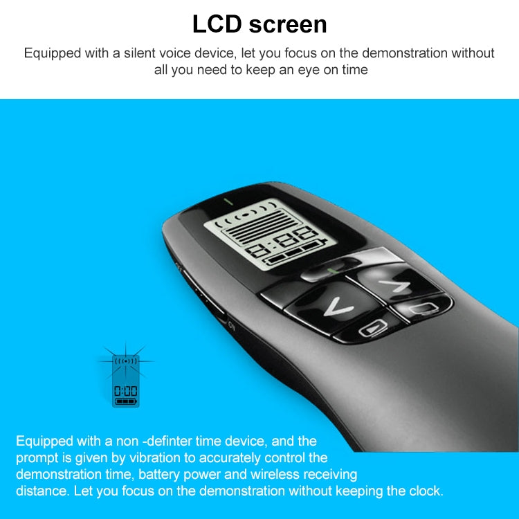 Logitech R800 2.4Ghz USB Wireless Presenter PPT Remote Control Flip Pen - free shipping - PMC Jewellery - Order now!