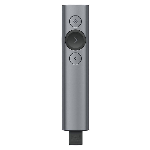 Logitech Spotlight 2.4Ghz USB Wireless Presenter PPT Remote Control Flip Pen (Grey)