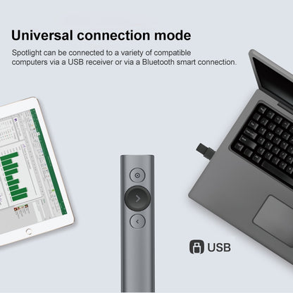 Logitech Spotlight 2.4Ghz USB Wireless Presenter PPT Remote Control Flip Pen (Grey) - free shipping - PMC Jewellery - Order now!