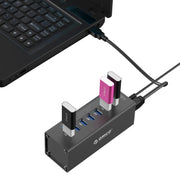 ORICO A3H7 Aluminum High Speed 7 Ports USB 3.0 HUB with 12V/2.5A Power Supply for Laptops(Black)
