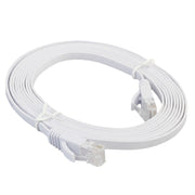 3m CAT6 Ultra-thin Flat Ethernet Network LAN Cable, Patch Lead RJ45 (White)