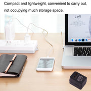 110V to 220V 50W AC Power Socket Adapter,  EU/US Plug to US Plug(Black)
