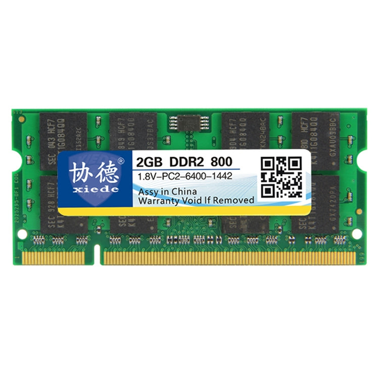 XIEDE X027 DDR2 800MHz 2GB General Full Compatibility Memory RAM Module for Laptop - free shipping - PMC Jewellery - Order now!
