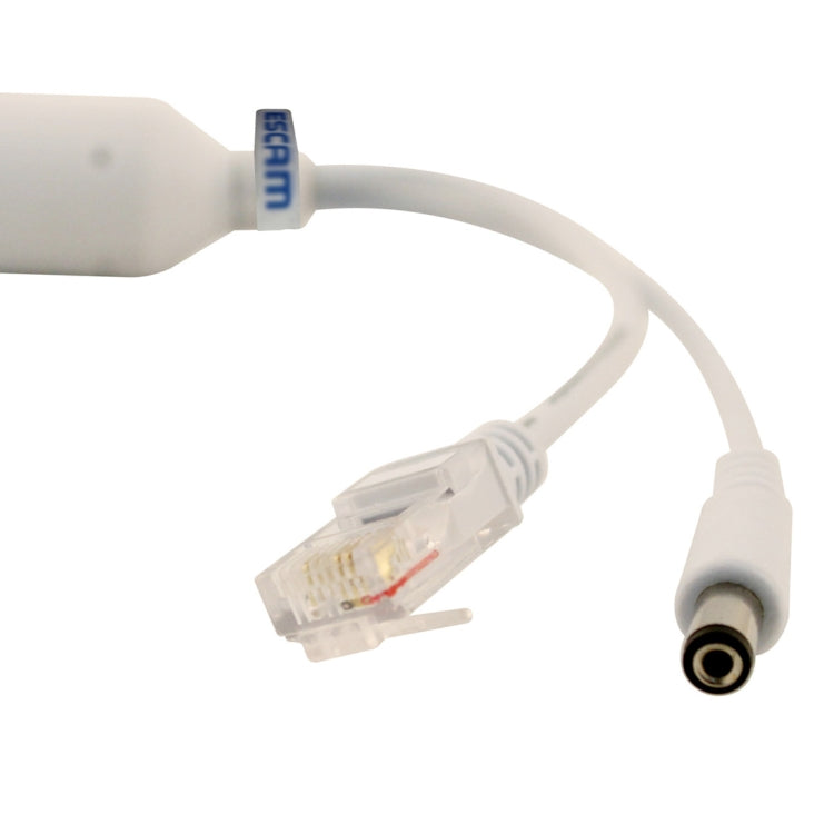 ESCAM POE S2 Data Exchange Cable POE Splitter Connect to POE switch for IP Cameras, Transmission Distance: 30m(White) - free shipping - PMC Jewellery - Order now!