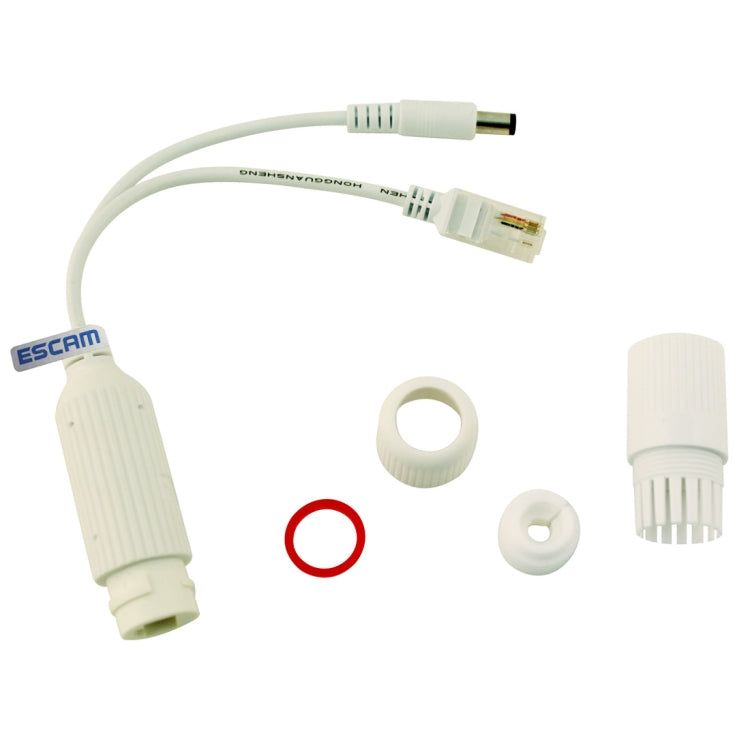 ESCAM POE S2 Data Exchange Cable POE Splitter Connect to POE switch for IP Cameras, Transmission Distance: 30m(White) - free shipping - PMC Jewellery - Order now!