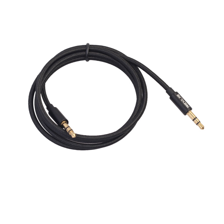 REXLIS 3629 3.5mm Male to Male Car Stereo Gold-plated Jack AUX Audio Cable for 3.5mm AUX Standard Digital Devices, Length: 1m - Aux Cable by REXLIS | Online Shopping South Africa | PMC TechLife | Buy Now Pay Later Mobicred