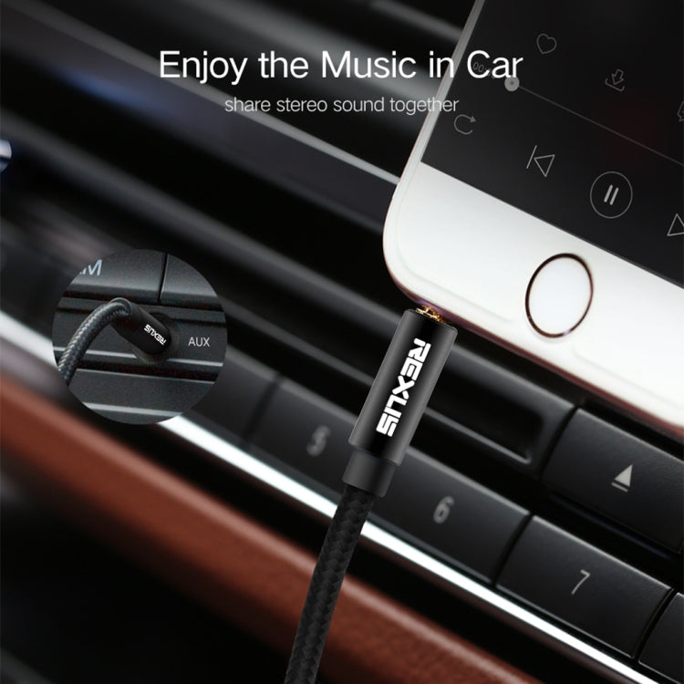 REXLIS 3629 3.5mm Male to Male Car Stereo Gold-plated Jack AUX Audio Cable for 3.5mm AUX Standard Digital Devices, Length: 1m - Aux Cable by REXLIS | Online Shopping South Africa | PMC Jewellery | Buy Now Pay Later Mobicred