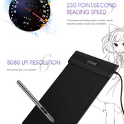 VEIKK S640 6x4 inch 5080 LPI Electronic Graphic Tablet