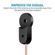 2m FM Dipole Antenna Female Plug Connector Stereo Audio Radio Receiver