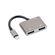 NK-109KEY 3 in 1 8 Pin Male to USB + USB Keyboard Female OTG Adapter - free shipping - PMC TechLife - Order now!