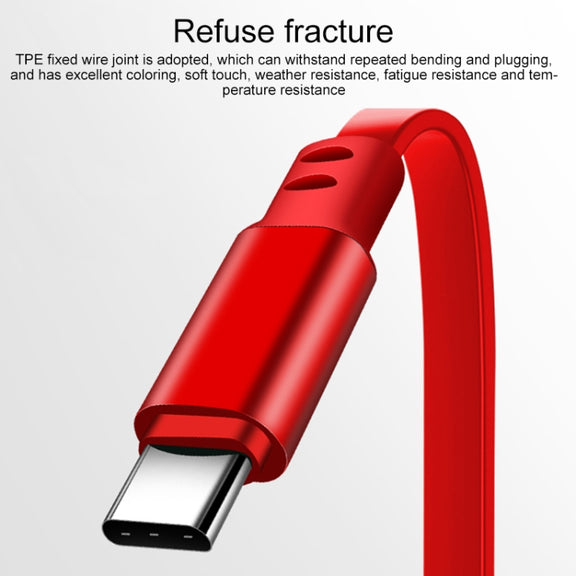 1.2m 3.5A Max 3 in 1 USB to USB-C / Type-C + 8Pin + Micro USB Retractable Charging Cable(Blue)