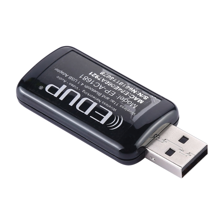 EDUP EP-AC1681 2 in 1 AC1200Mbps 2.4GHz & 5.8GHz Dual Band USB WiFi Adapter External Network Card with Bluetooth 4.1 Function - USB Network Adapter by EDUP | Online Shopping South Africa | PMC TechLife | Buy Now Pay Later Mobicred