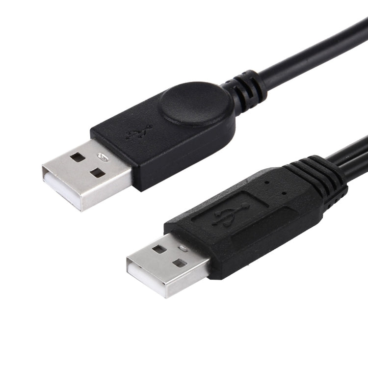 2 in 1 USB 2.0 Male to 2 Dual USB Male Cable for Computer / Laptop, Length: 50cm - free shipping - PMC TechLife - Order now!