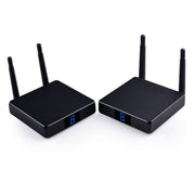 Measy FHD686-2 Full HD 1080P 3D 2.4GHz / 5.8GHz Wireless HD Multimedia Interface Extender 1 Transmitter + 2 Receiver, Transmission Distance: 200m(UK Plug)