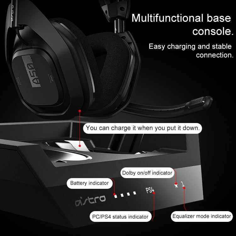 Logitech Astro A50 Multi-function Base Station Wireless Gaming Headset Microphone, Built-in USB Sound Card - free shipping - PMC Jewellery - Order now!