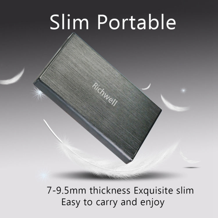 Richwell SATA R23-SATA-250GB 250GB 2.5 inch USB3.0 Interface Mobile Hard Disk Drive(Black) - free shipping - PMC Jewellery - Order now!