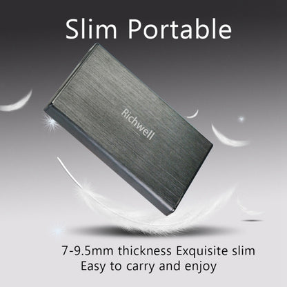 Richwell SATA R23-SATA-250GB 250GB 2.5 inch USB3.0 Interface Mobile Hard Disk Drive(Black) - free shipping - PMC Jewellery - Order now!