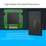 Richwell SATA R23-SATA-500GB 500GB 2.5 inch USB3.0 Interface Mobile Hard Disk Drive(Black)