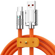 Mech Series 6A 120W USB to USB-C / Type-C Metal Plug Silicone Fast Charging Data Cable, Length: 1.2m(Orange) - free shipping - PMC TechLife - Order now!