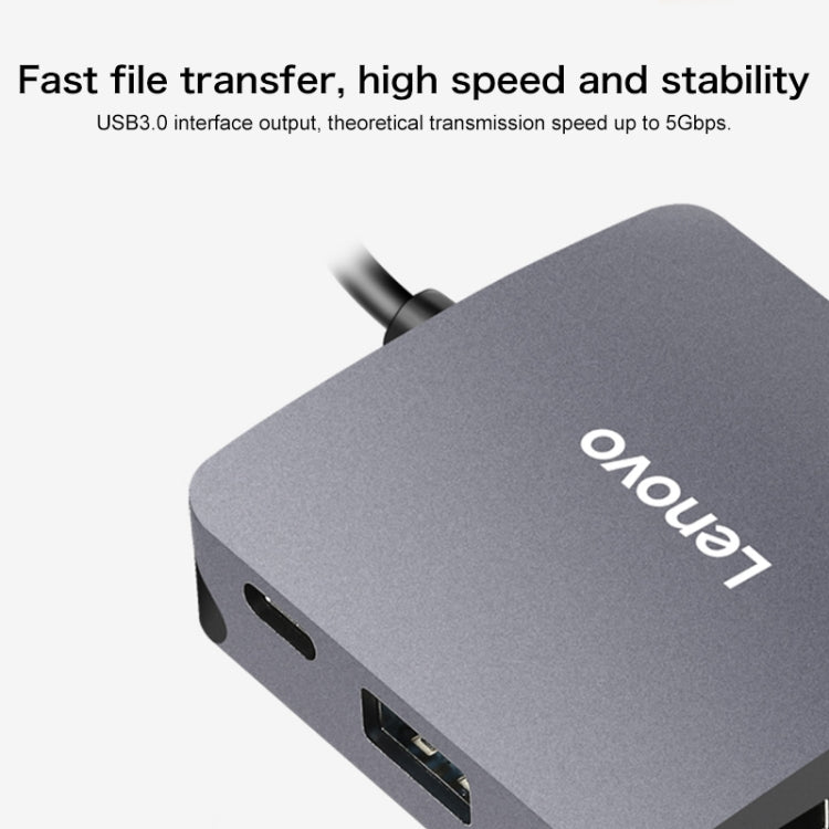 Lenovo C06 6 In 1 Type-C / USB-C to HDMI / VGA Universal Converter Docking Station - Cable & Adapters by Lenovo | Online Shopping South Africa | PMC Jewellery | Buy Now Pay Later Mobicred