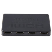 3D 4K HDMI Splitter Box, 1 Input x 4 Output, USB Power Supply(Black)