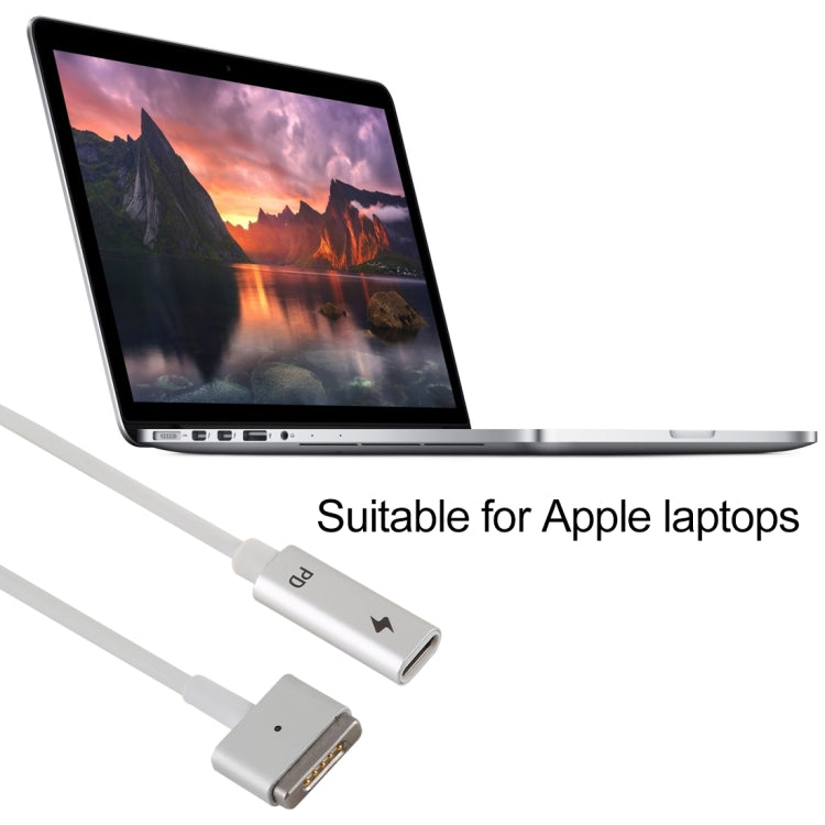 5 Pin MagSafe 2 (T-Shaped) to USB-C / Type-C PD Charge Adapter - Cable & Adapter by PMC TechLife | Online Shopping South Africa | PMC TechLife