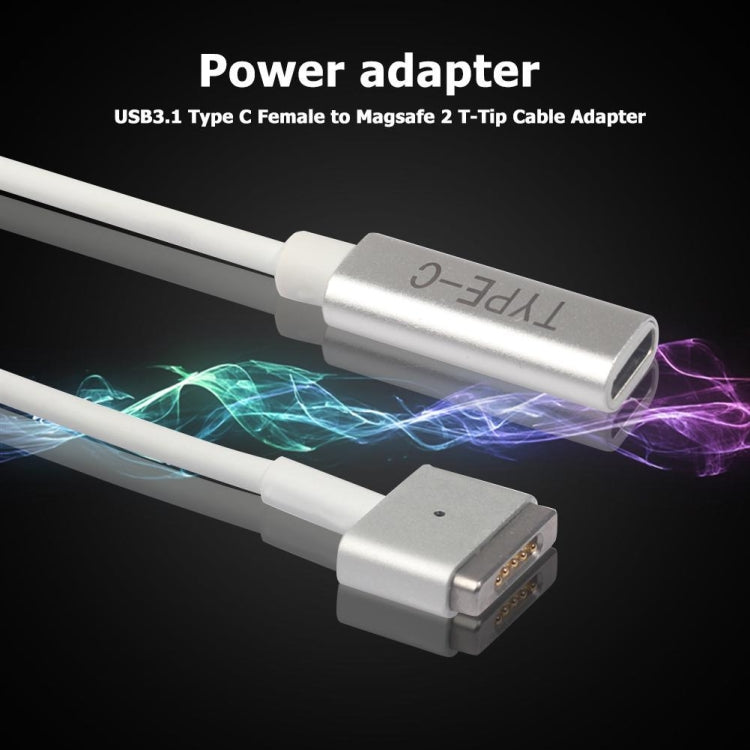 5 Pin MagSafe 2 (T-Shaped) to USB-C / Type-C PD Charge Adapter - Cable & Adapter by PMC TechLife | Online Shopping South Africa | PMC TechLife