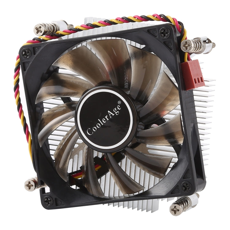 CoolerAge 1155-1U DC 12V 2000PRM 30.5cfm Copper Core Heatsink Hydraulic Bearing Cooling Fan CPU Cooling Fan for Intel 1150 1156 1151 - Fan Cooling by PMC TechLife | Online Shopping South Africa | PMC TechLife