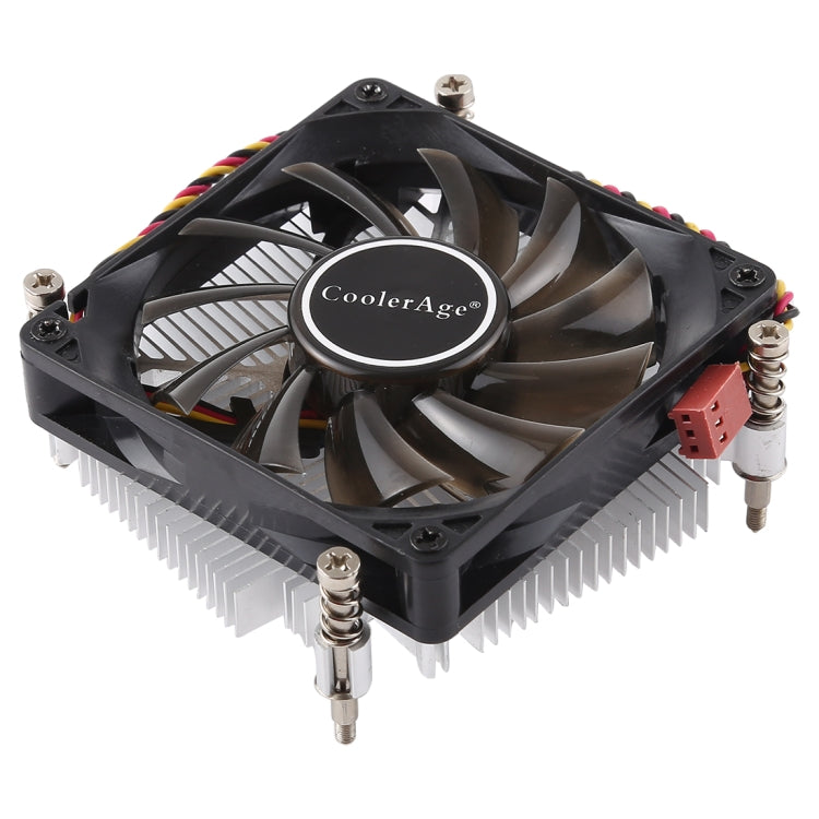 CoolerAge 1155-1U DC 12V 2000PRM 30.5cfm Copper Core Heatsink Hydraulic Bearing Cooling Fan CPU Cooling Fan for Intel 1150 1156 1151 - Fan Cooling by PMC TechLife | Online Shopping South Africa | PMC TechLife