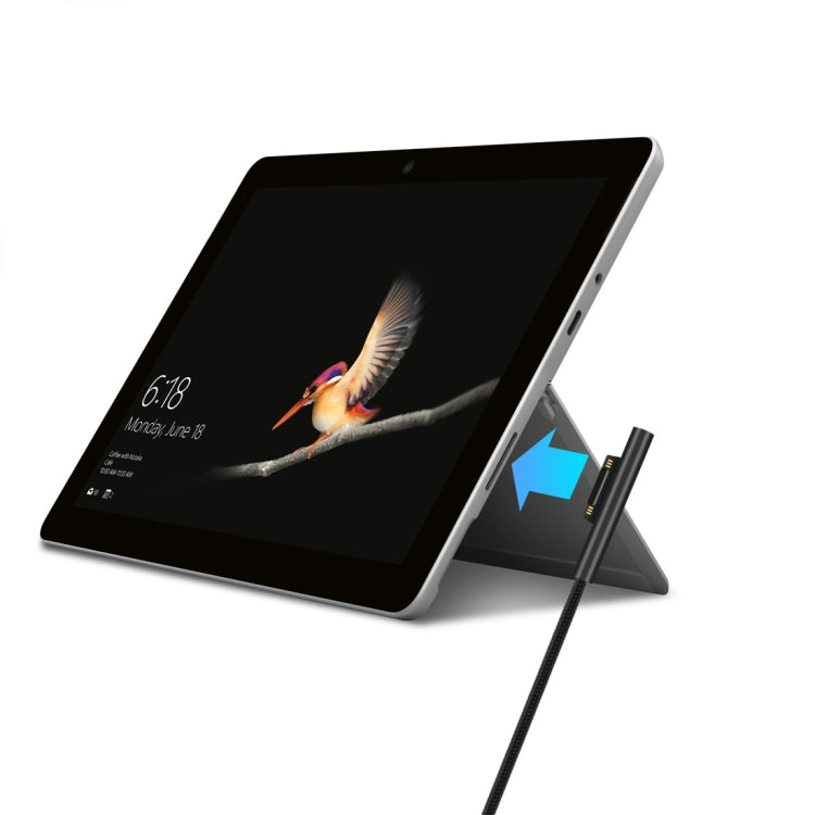 USB-C / Type-C to 6 Pin Nylon Male Power Cable for Microsoft Surface Pro 3 / 4 / 5 / 6 Laptop Adapter, Cable Length: 1.5m