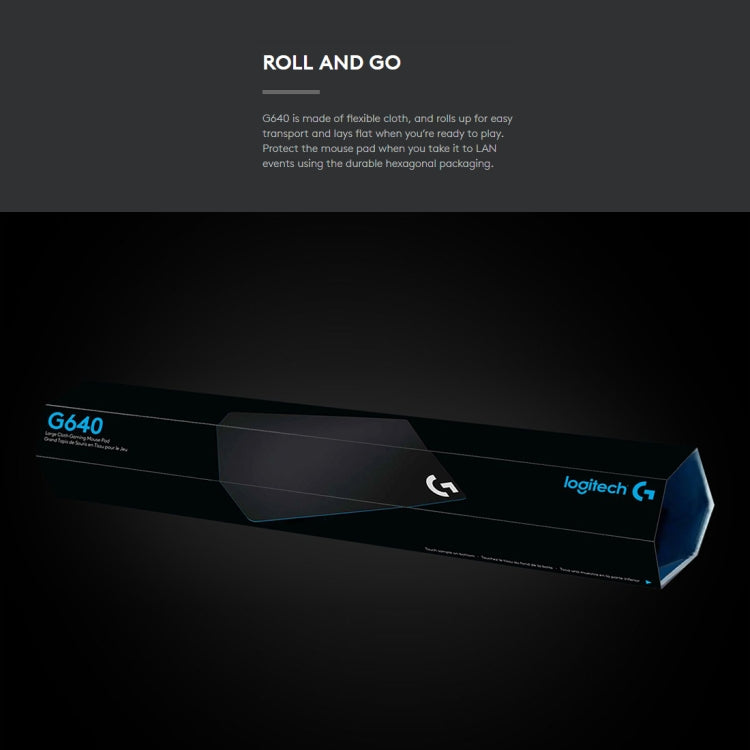 Logitech G640 Cloth Soft E-sport Gaming Mouse Pad, Size: 46 x 40cm (Black) - free shipping - PMC TechLife - Order now!
