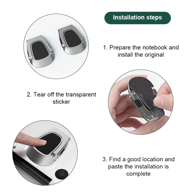 SD-001 2 PCS Desktop Foldable Mini Holder, Specification: Aluminum Alloy