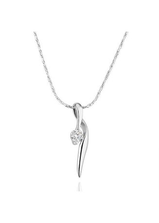 Stylish and elegant 18K white gold plated necklace perfect for any occasion.