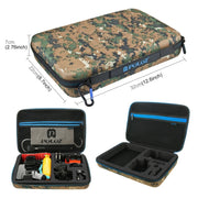PULUZ 53 in 1 Accessories Total Ultimate Combo Kits with Camouflage EVA Case (Chest Strap + Suction Cup Mount + 3-Way Pivot Arms + J-Hook Buckle + Wrist Strap + Helmet Strap + Extendable Monopod + Sur ...  for GoPro, Insta360, DJI and Other Action Cameras