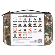PULUZ 53 in 1 Accessories Total Ultimate Combo Kits with Camouflage EVA Case (Chest Strap + Suction Cup Mount + 3-Way Pivot Arms + J-Hook Buckle + Wrist Strap + Helmet Strap + Extendable Monopod + Sur ...  for GoPro, Insta360, DJI and Other Action Cameras
