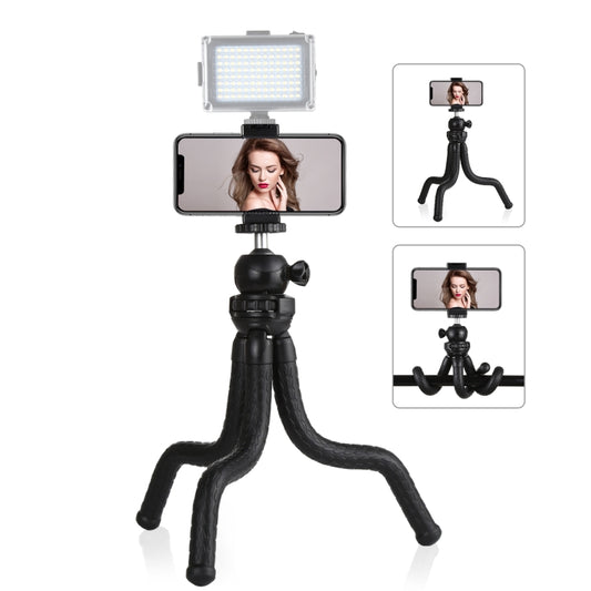 PULUZ Mini Octopus Flexible Tripod Holder with Ball Head & Phone Clamp + Tripod Mount Adapter & Long Screw for SLR Cameras, GoPro, Cellphone, Size: 30cmx5cm - Portable Mini Tripod by PULUZ | Online Shopping South Africa | PMC Jewellery | Buy Now Pay Later Mobicred