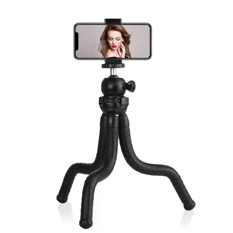 PULUZ Mini Octopus Flexible Tripod Holder with Ball Head & Phone Clamp + Tripod Mount Adapter & Long Screw for SLR Cameras, GoPro, Cellphone, Size: 30cmx5cm - Portable Mini Tripod by PULUZ | Online Shopping South Africa | PMC TechLife | Buy Now Pay Later Mobicred