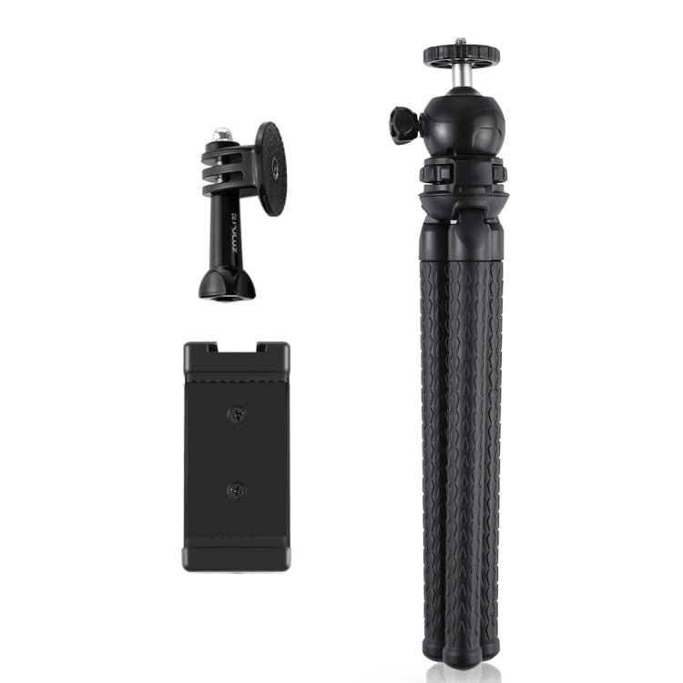 PULUZ Mini Octopus Flexible Tripod Holder with Ball Head & Phone Clamp + Tripod Mount Adapter & Long Screw for SLR Cameras, GoPro, Cellphone, Size: 30cmx5cm - Portable Mini Tripod by PULUZ | Online Shopping South Africa | PMC TechLife | Buy Now Pay Later Mobicred
