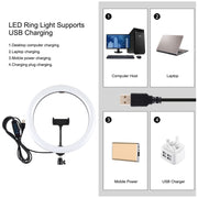 PULUZ 11.8 inch 30cm Light + 1.65m Tripod + Dual Phone Bracket Curved Surface USB 3 Modes Dimmable Dual Color Temperature LED Ring Vlogging Video Light  Live Broadcast Kits with Phone Clamp(Black)